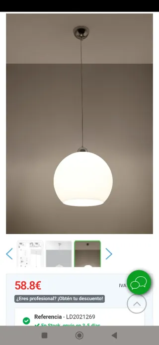 Lampada a sospensione bianca