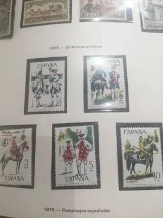 Lote Sellos España 1975 Militares y Personajes