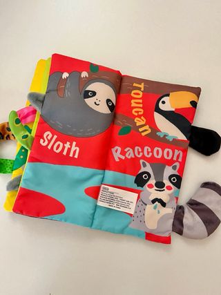 Libro de tela Rain Forest Tails. Bebe +0