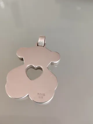 Colgante Oso Tous Corazón Plata Original