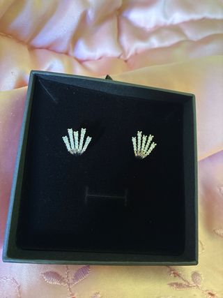 Pendientes Abanico Dorados y Plateados