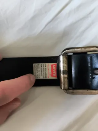 Cinturón de piel Levi's negro