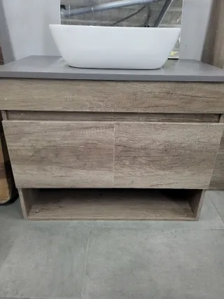 Mueble de baño 2 piezas + lavabo + Espejo (NUEVO)