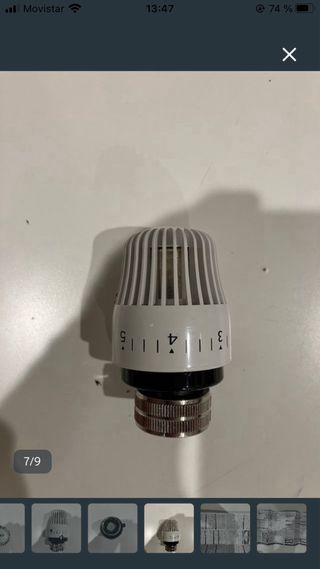 Cabezal termostático calef. Orkli Harmony 60010