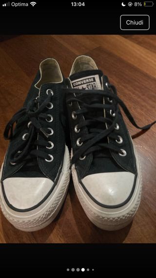 Converse nere uomo/donna