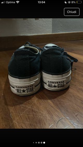 Converse nere uomo/donna