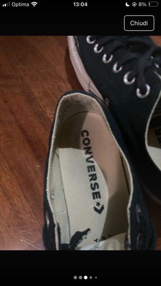 Converse nere uomo/donna