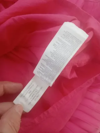 Vestito bambina fucsia plissettato
