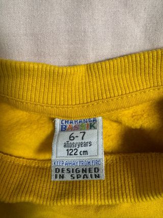 Sudadera infantil amarilla mostaza CH G91