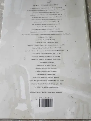 Lenguaje musical melódico I, grado elemental