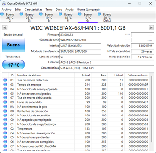 Disco Duro WD Red 6TB WD60EFAX
