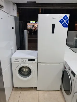 Pack Lavadora y Frigorífico Haier