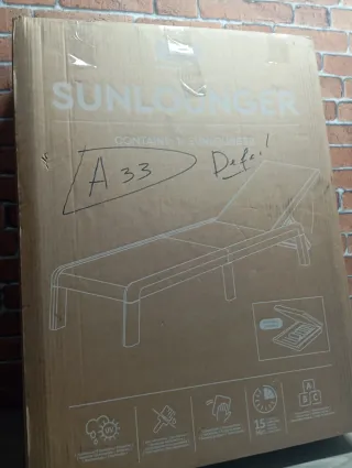 Tumbona Jardín Keter Palma Plegable Exterior