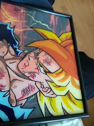 Cuadro Dragon Ball Hecho a Mano