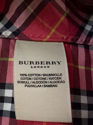 Camisa Burberry London cuadros