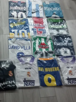 Lote 10 camisetas retro futbol