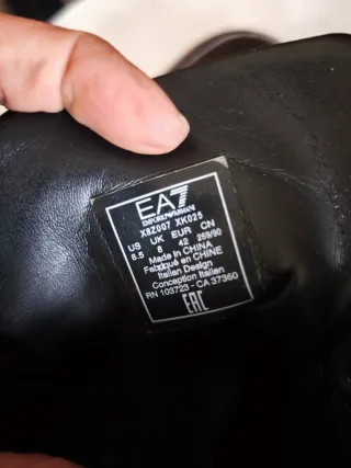 Scarpe Armani nere alte