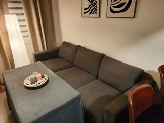 Sofá de 3 plazas en tela 1 año