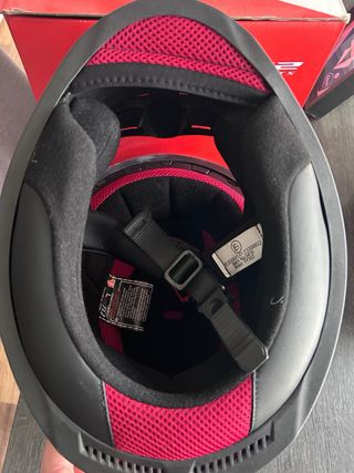 Casco Moto LS2 Blanco NUEVO sin usar.