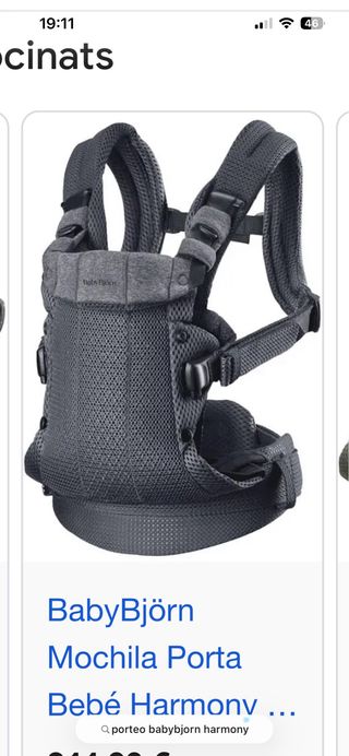 BabyBjörn Mochila Porta Bebé Harmony