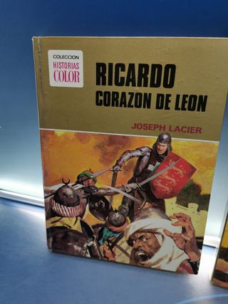 2 tomos, COLECCIÓN HISTORIAS COLOR. BRUGUERA: Enrique Lagardere + Ricardo Corazón de Leon