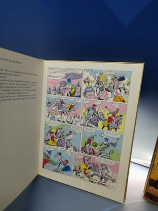 2 tomos, COLECCIÓN HISTORIAS COLOR. BRUGUERA: Enrique Lagardere + Ricardo Corazón de Leon