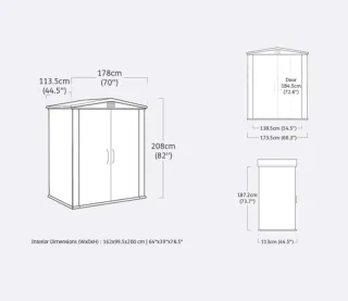 Caseta Jardín Resina Keter 6x3