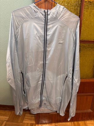 Cortavientos plateado hombre Quechua