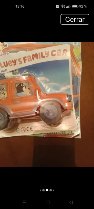 Bluey Revista y Coche Familiar