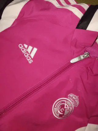 Chándal Real Madrid Adidas Rosa y Negro 7/8años