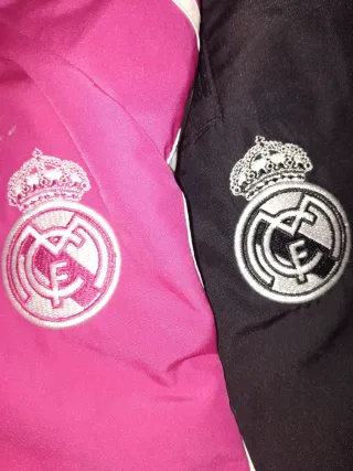 Chándal Real Madrid Adidas Rosa y Negro 7/8años