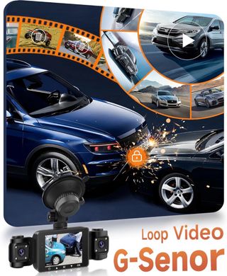 NUEVO! (59€) Dashcam 4 Canales 360° cámara coche