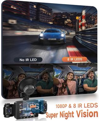 NUEVO! (59€) Dashcam 4 Canales 360° cámara coche