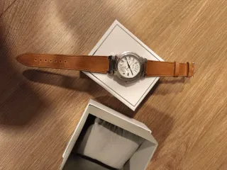 Seiko Reloj Completo Caja Marrón Plata