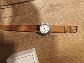 Seiko Reloj Completo Caja Marrón Plata