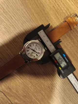 Seiko Reloj Completo Caja Marrón Plata