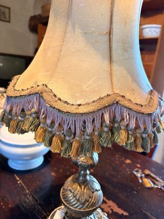 2 Lámparas Auxiliares Antiguas Doradas