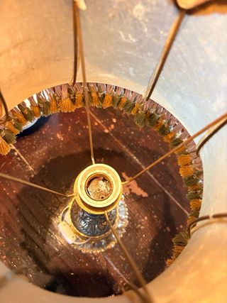 2 Lámparas Auxiliares Antiguas Doradas