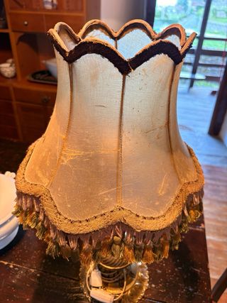 2 Lámparas Auxiliares Antiguas Doradas