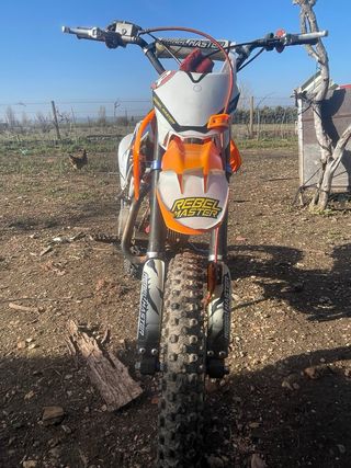 Pitbike Rebel Master Naranja/Blanco