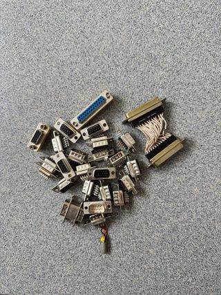 Lote conectores Sub-D 15 y 9 pines y adaptadores