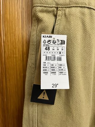 Pantalón vaquero cargo hombre