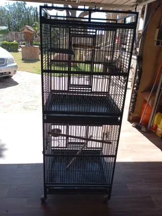 Jaula Doble Grande para Pájaros