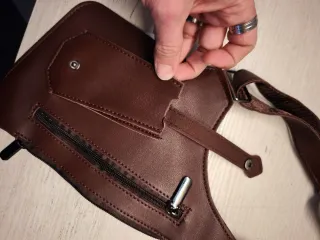 Marsupio a spalla marrone