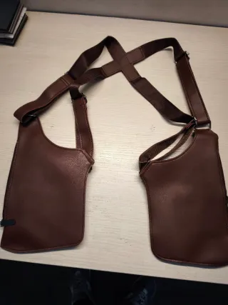 Marsupio a spalla marrone