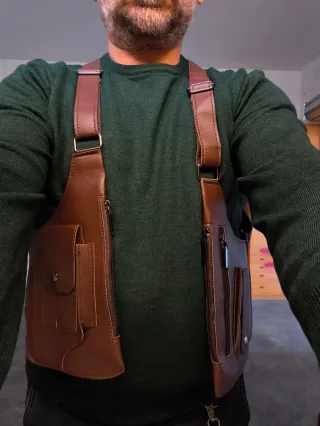 Marsupio a spalla marrone