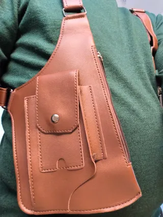 Marsupio a spalla marrone