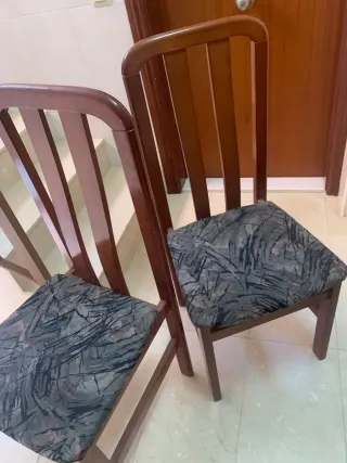 Sillas de comedor de madera - 4 piezas