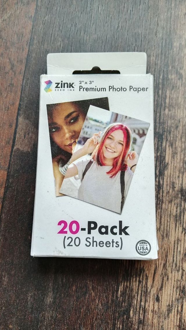 Papel Fotográfico Zink Premium 2x3 20 uds