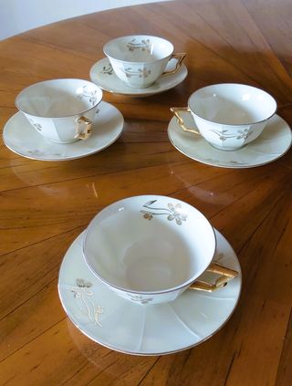 Teiera, 4 tazze, zuccheriera Zeh Scherzer vintage